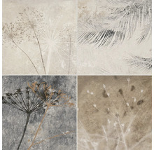 Wand- en vloertegel Herbal 33,15x33,15 cm grijs