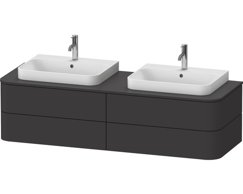 DURAVIT Wastafelonderkast Happy D.2 Plus 40,8x160x55 cm grafiet mat