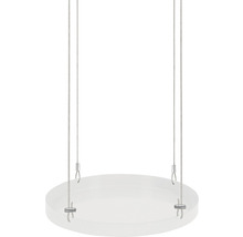 Ronde hangplaat met staalkabelophanging