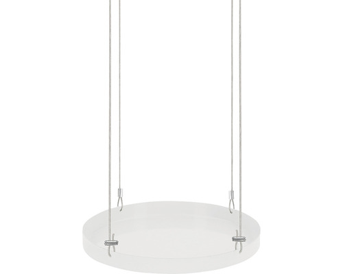 Ronde hangplaat met staalkabelophanging