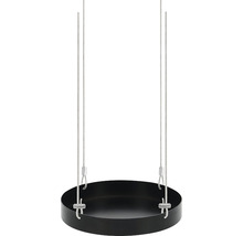 Hangende plantenpot met staalkabels