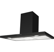 Zwarte afzuigkap voor de keuken