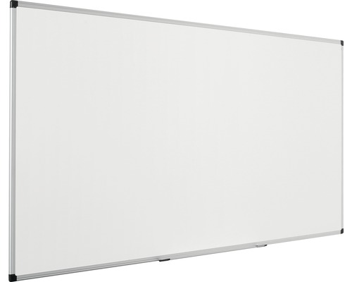 Wit whiteboard met zilverkleurige lijst