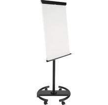 BI-OFFICE Mobiele flipover zwart 100x70 cm