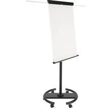 BI-OFFICE Mobiele flipover zwart 100x70 cm