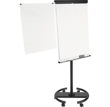 BI-OFFICE Mobiele flipover zwart 100x70 cm