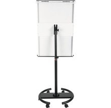 BI-OFFICE Mobiele flipover zwart 100x70 cm