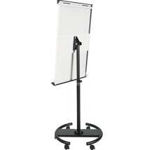 BI-OFFICE Mobiele flipover zwart 100x70 cm