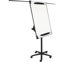 BI-OFFICE Mobiele flipover zwart 116x81 cm