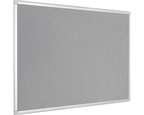 Prikbord met zilverkleurige lijst