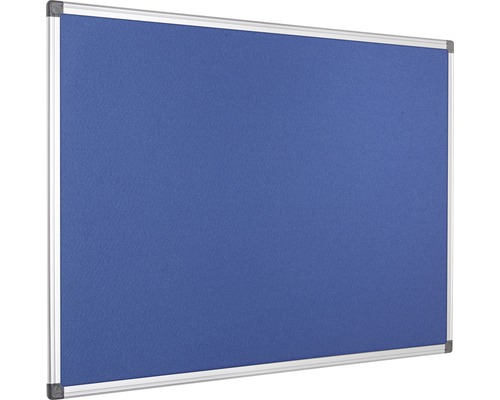 Prikbord met stoffen bekleding en aluminium frame