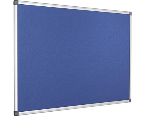 Prikbord met stoffen oppervlak en aluminium frame