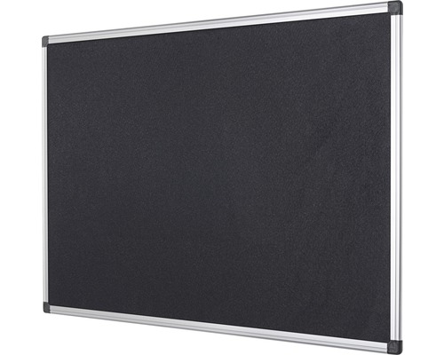 Zwart kurk prikbord met aluminium frame