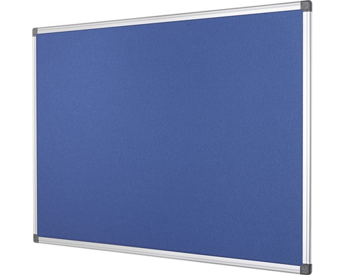 Prikbord met stoffen bekleding en aluminium frame