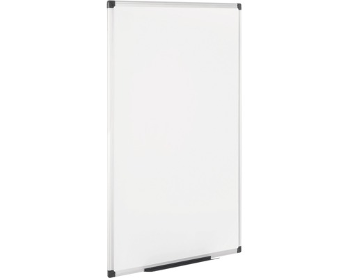 Wit whiteboard met zilverkleurig frame