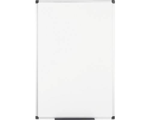 Wit whiteboard met zilverkleurige lijst