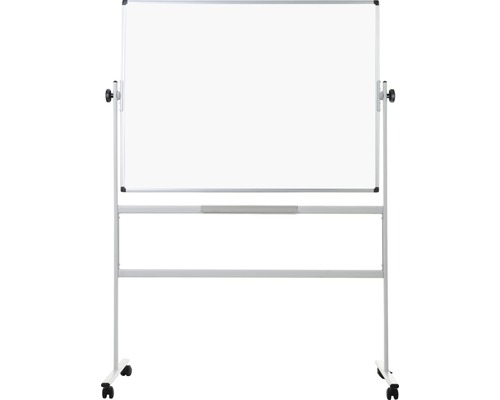 Magnetisch, draaibaar whiteboard op wielen