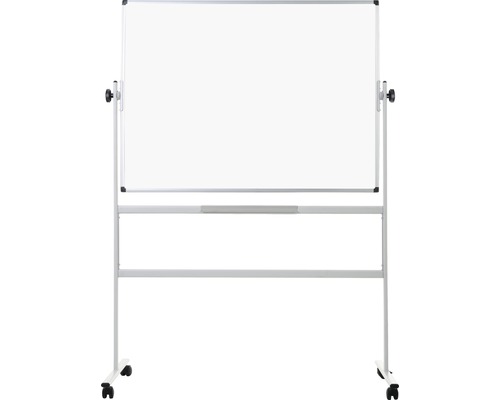 Draaibaar whiteboard met wielen