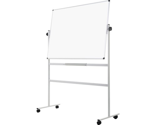 Draaibaar whiteboard op wielen