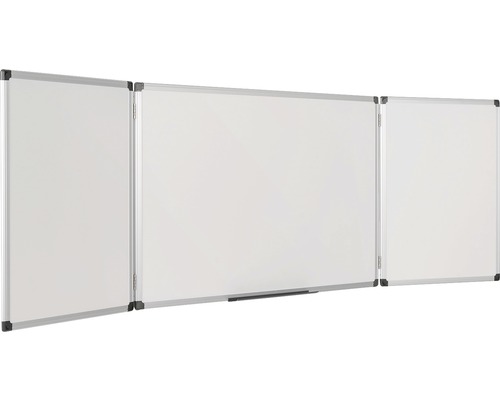 Driedelig, opvouwbaar, mobiel whiteboard voor presentaties