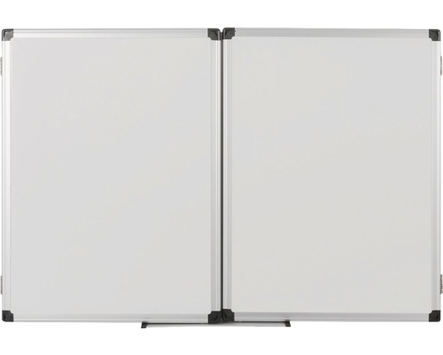 Twee met elkaar verbonden whiteboards met frame
