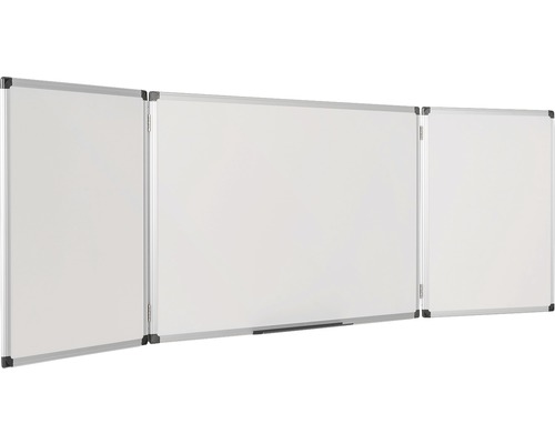 Driedelig, opklapbaar, mobiel whiteboard