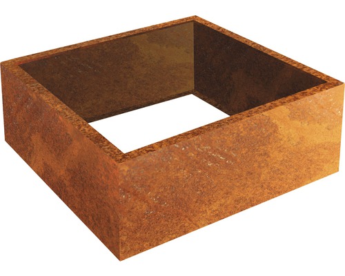PALATINO Borderrand Potrand Carlotta Cortenstaal roest 80x80x25 cm PALATINO Borderrand Potrand Carlotta Cortenstaal roest 80x80x25 cm