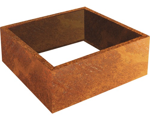 PALATINO Borderrand Potrand Carlotta Cortenstaal roest 100x100x25 cm PALATINO Borderrand Potrand Carlotta Cortenstaal roest 100x100x25 cm