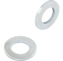 Twee metalen sluitringen