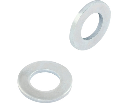 Twee metalen sluitringen