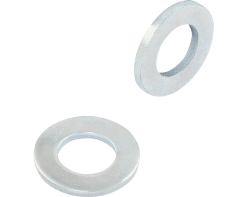 Twee metalen ringen voor gebruik met schroeven en moeren