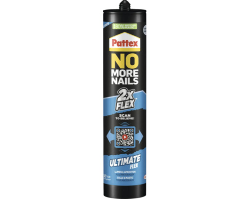PATTEX No More Nails montagekit flex transparant 390 g Pattex No More Nails montagekit koker