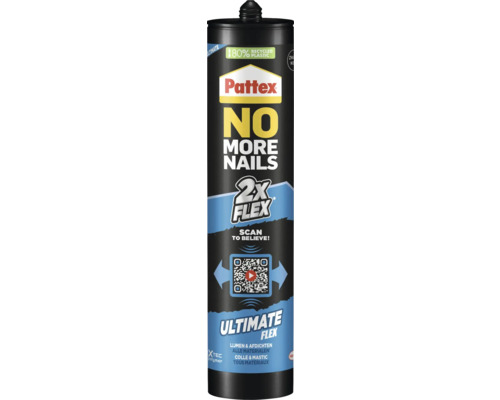 PATTEX No More Nails montagekit flex zwart 390 g