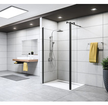 BREUER Inloopdouche Entra zwart 140 cm grijs