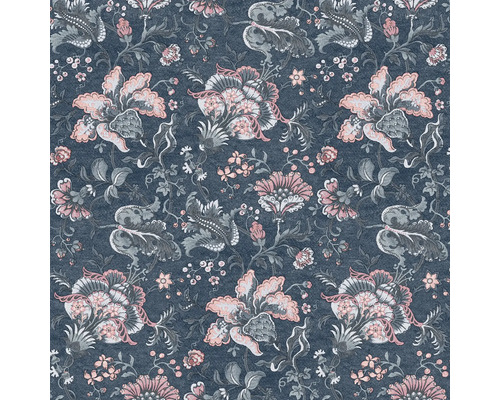 LAURA ASHLEY Vliesbehang 114908 Portia dark seaspray Behang met bloemmotief