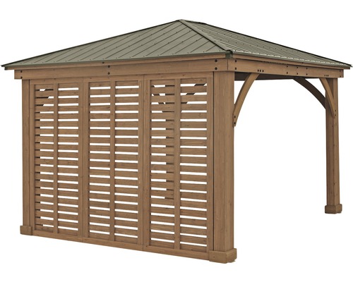 Zijwand tbv Paviljoen Devon 12x12 en 12x14 hout (HB. 10258641 en 10258643)