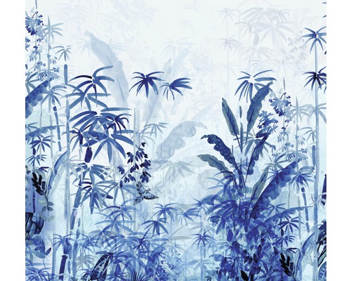 KOMAR Fotobehang vlies R3-035 RAW Blue Jungle 300x280 cm