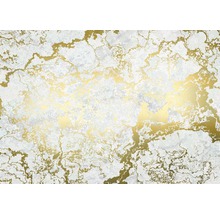 Marmer behang met gouden accenten