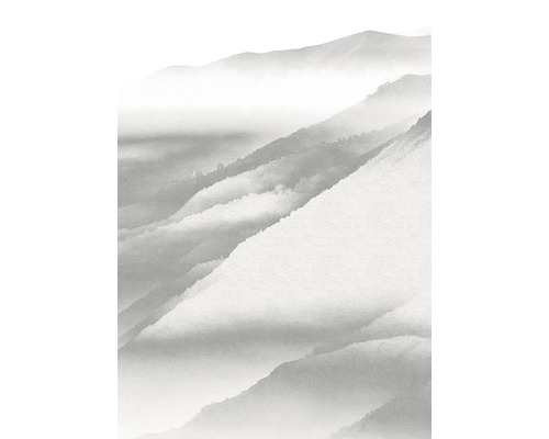 KOMAR Fotobehang vlies R2-010 RAW White Noise Mountain 200x280 cm