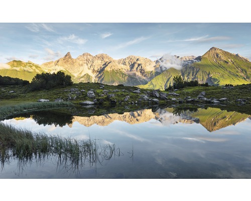 KOMAR Fotobehang vlies SHX9-002 Wanderlust - Stefan Hefele Allgäu Mirror 450x280 cm KOMAR Fotobehang vlies SHX9-002 Wanderlust - Stefan Hefele Allgäu Mirror 450x280 cm