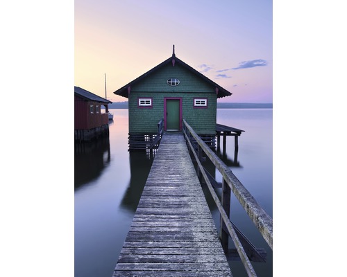 KOMAR Fotobehang vlies SHX4-019 Wanderlust - Stefan Hefele The green boathouse 200x280 cm