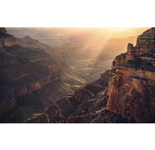 Landschapszicht van de Grand Canyon met rotsformaties en kloven