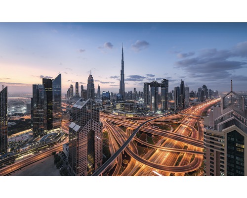 KOMAR Fotobehang vlies SHX9-119 Wanderlust - Stefan Hefele Lights of Dubai 450x280 cm KOMAR Fotobehang vlies SHX9-119 Wanderlust - Stefan Hefele Lights of Dubai 450x280 cm