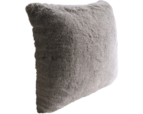 Vierkant kussen met vachttextuur