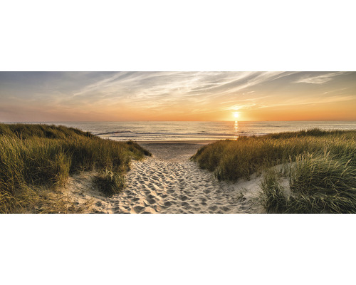 PURE LIVING Schilderij glas Beach Road 50x125 cm kopen! | HORNBACH