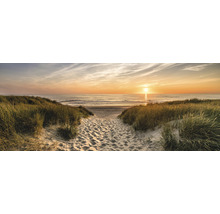 PURE LIVING Schilderij glas Beach Road 30x80 cm