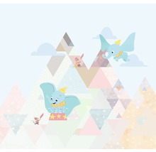 Dumbo behang met driehoekpatroon voor kinderkamer