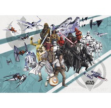 Star Wars collage met personages en ruimteschepen