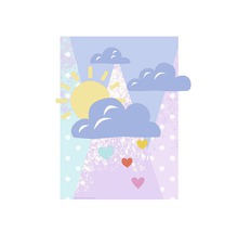 KOMAR Poster Winnie Pooh Clouds 30x40 cm