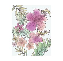 KOMAR Poster Ariel Flowers 40x50 cm